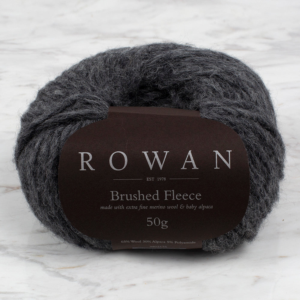 Rowan Brushed Fleece 50gr Koyu gri El Örgü İpi 273
